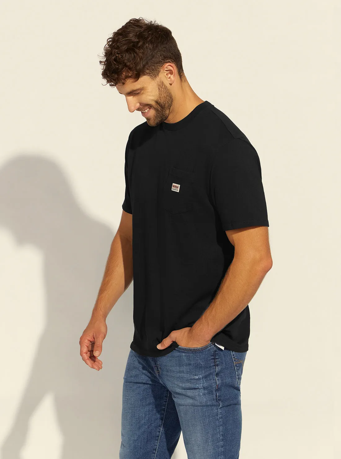 GUESS Originals Black Pocket Label T-Shirt