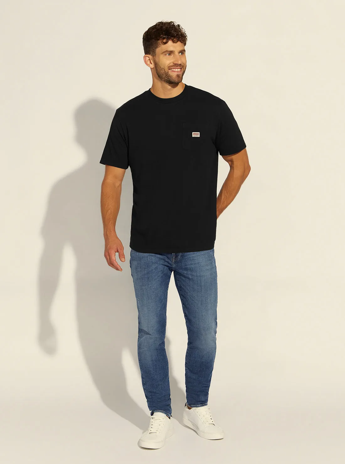 GUESS Originals Black Pocket Label T-Shirt