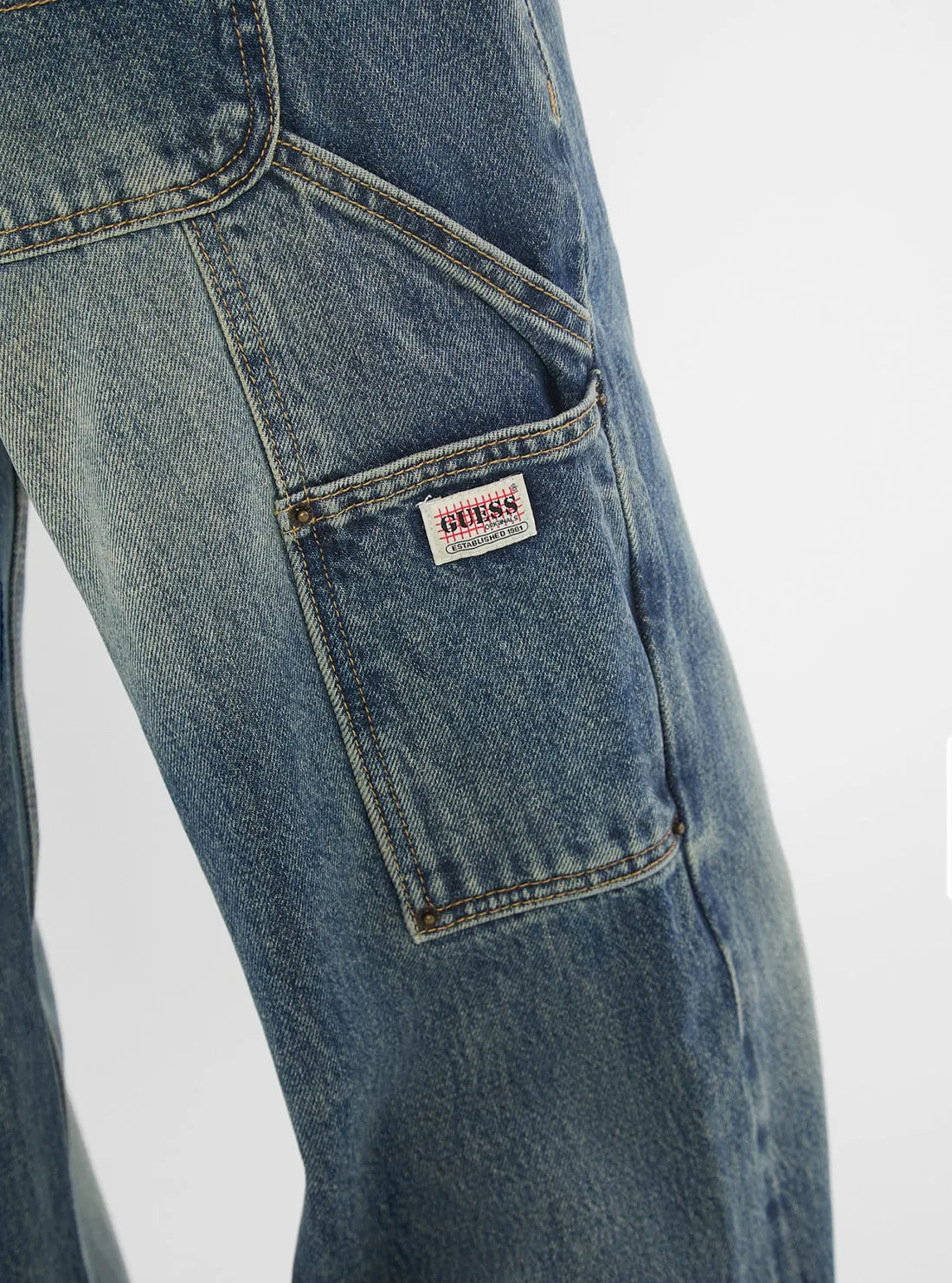 Guess Originals Double Waistband Carpenter Jeans