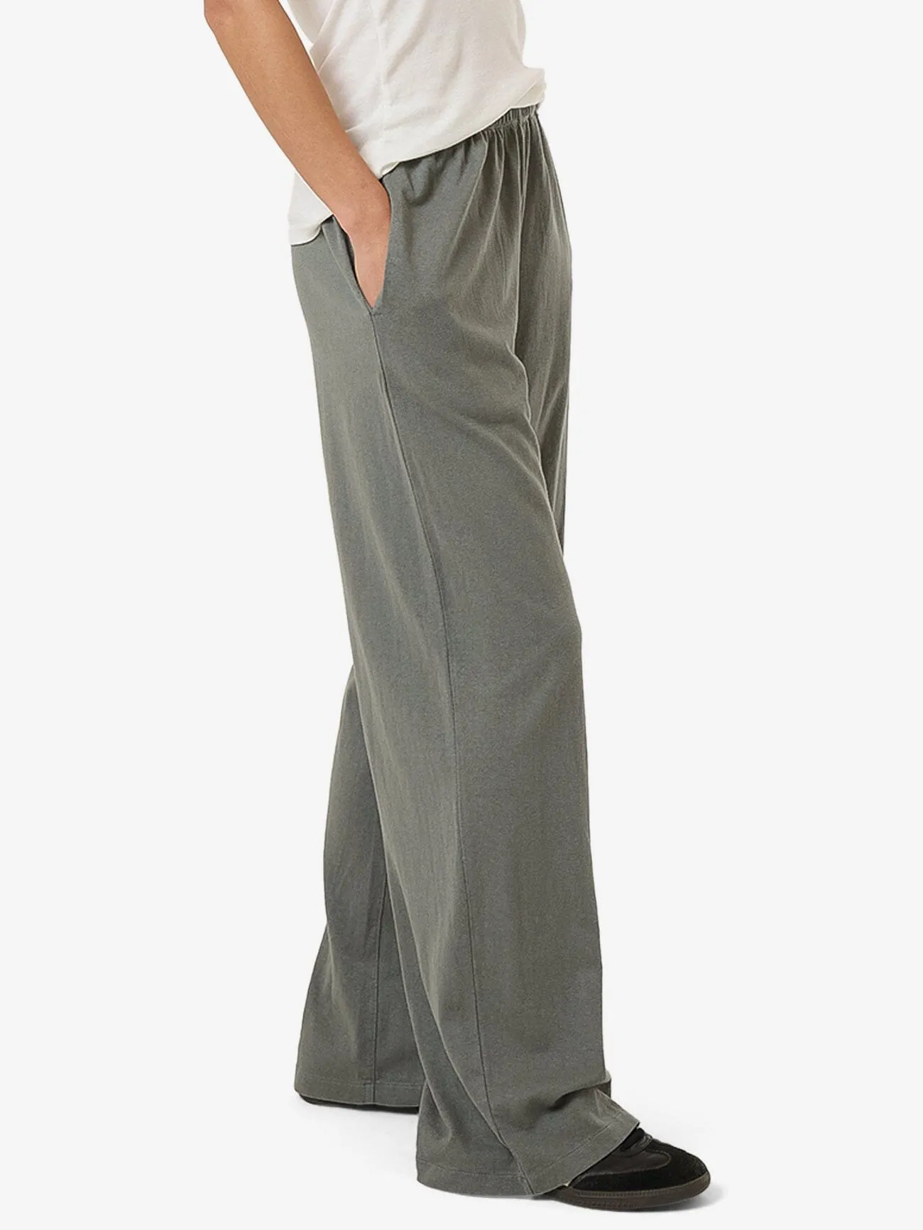 Hemp Relax Pant - Green Smoke