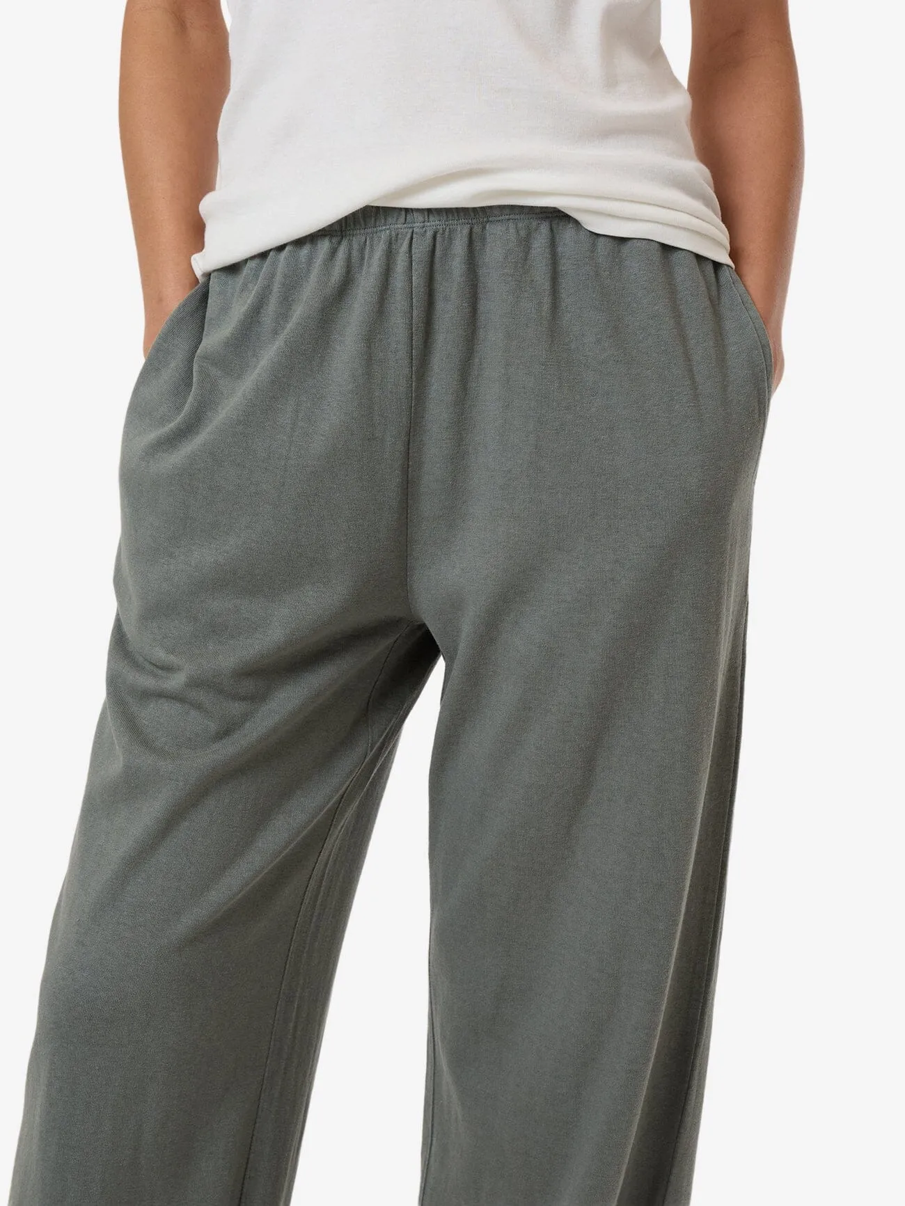 Hemp Relax Pant - Green Smoke
