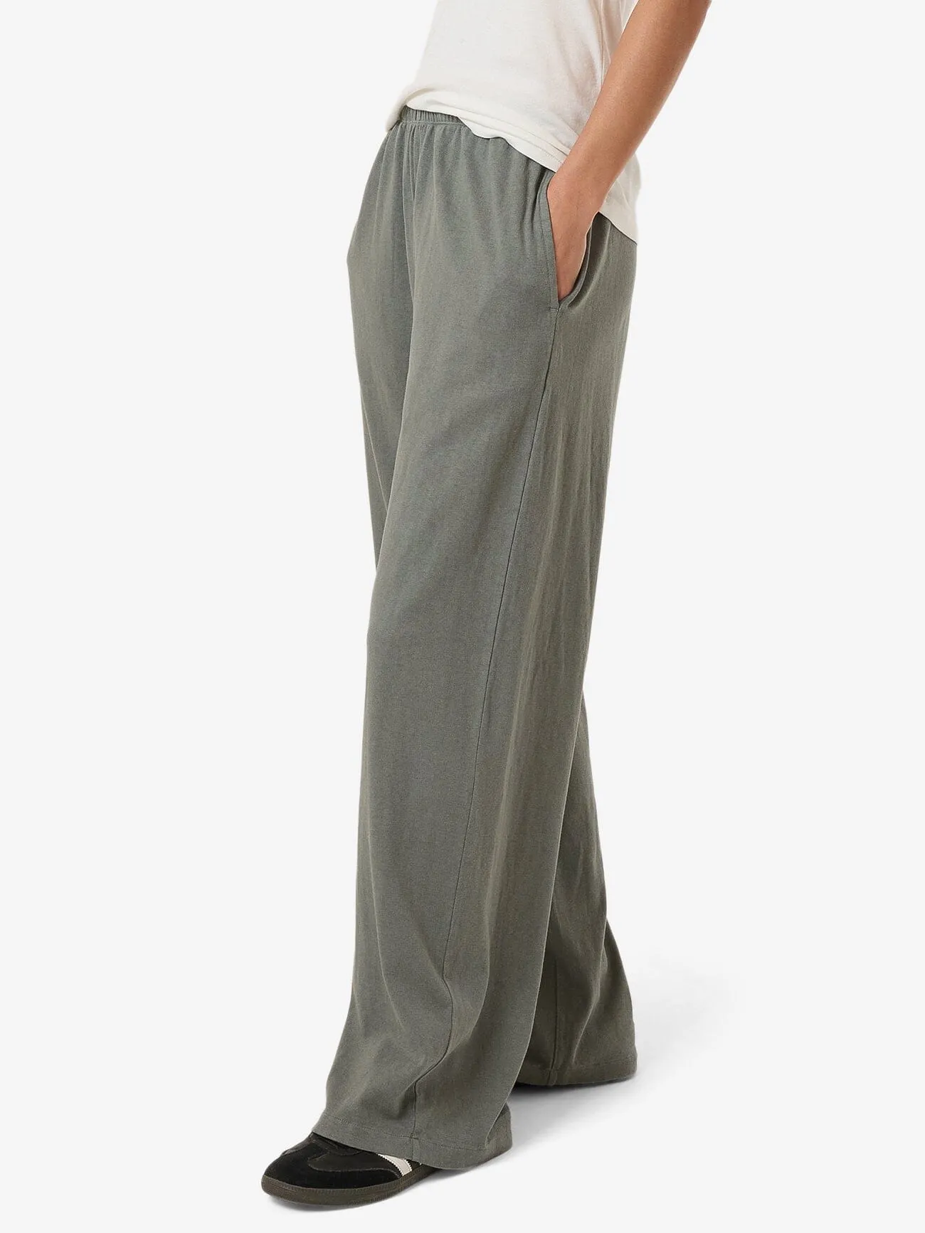 Hemp Relax Pant - Green Smoke