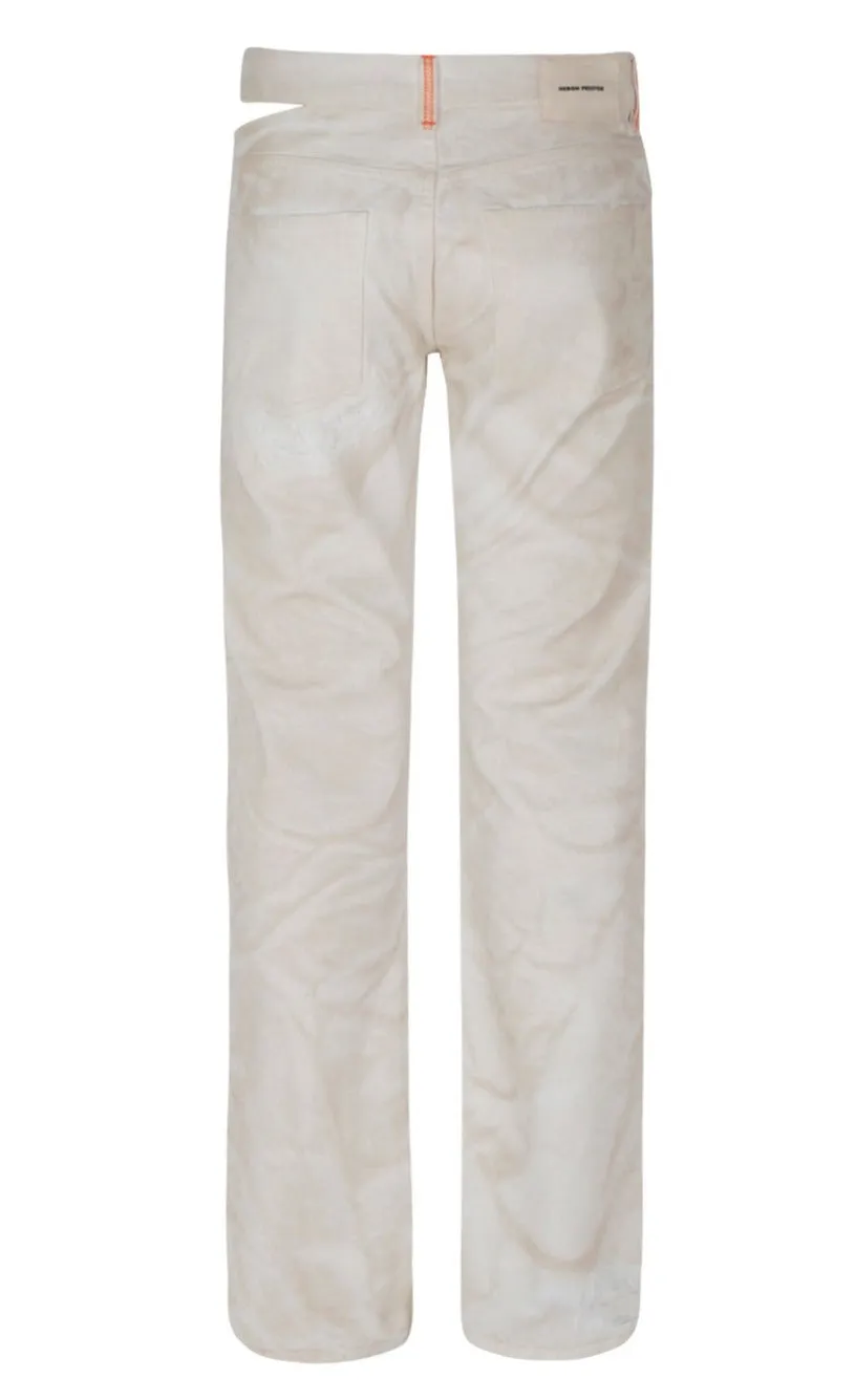 Heron Preston Distressed Straight-Leg Jeans