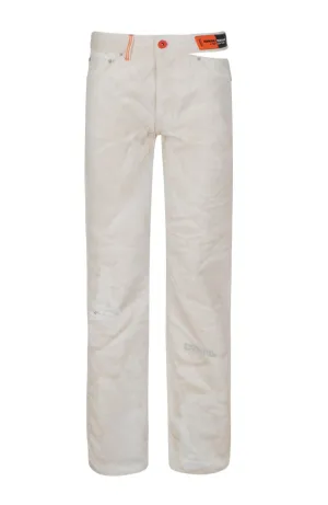 Heron Preston Distressed Straight-Leg Jeans