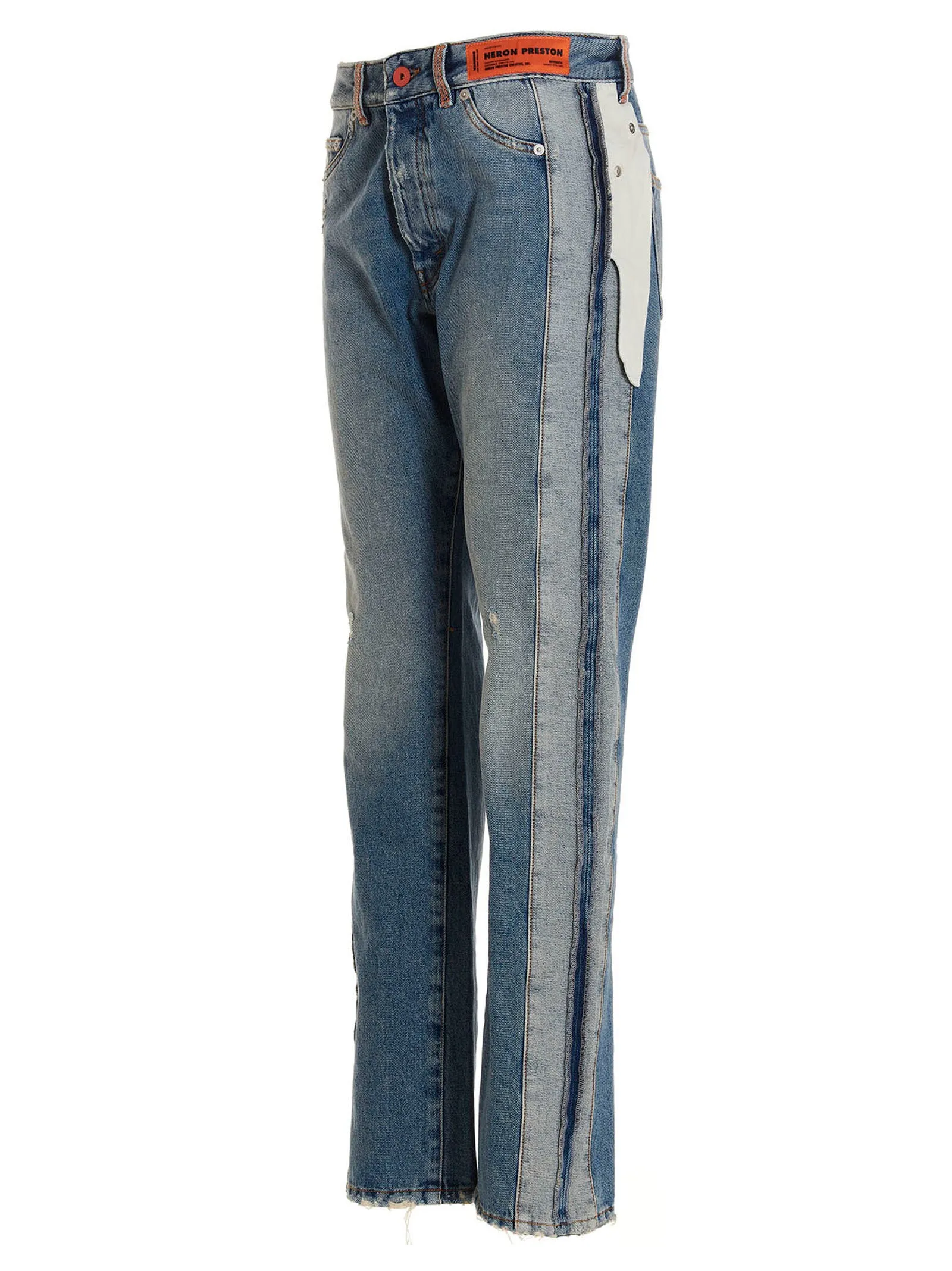 Heron Preston Logo Patch Bootcut Jeans