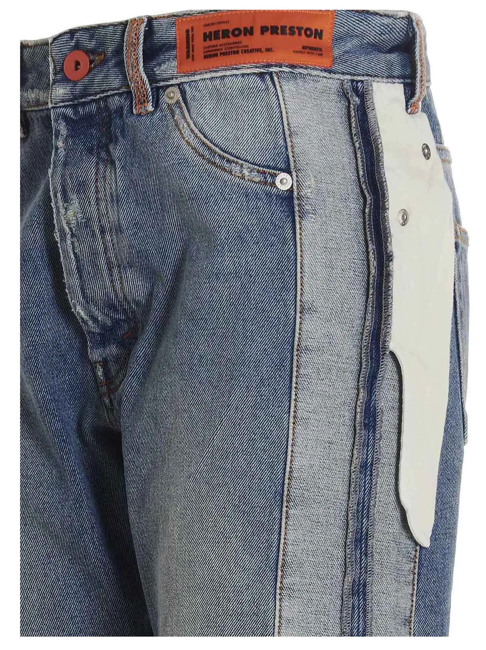 Heron Preston Logo Patch Bootcut Jeans