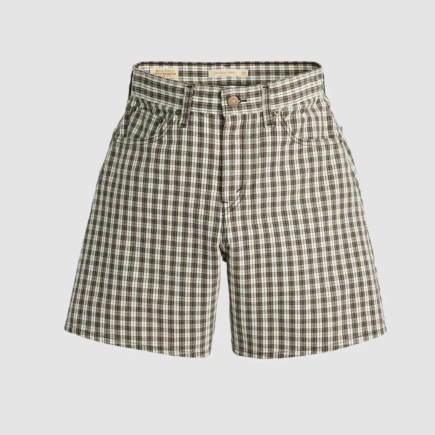 High Baggy Short (Milo Plaid)
