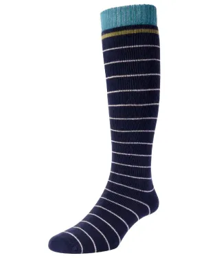 HJ Hall Womens Stripe Welly Socks