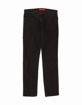 HUGO BOSS Womens Straight Jeans W32 L31 Black
