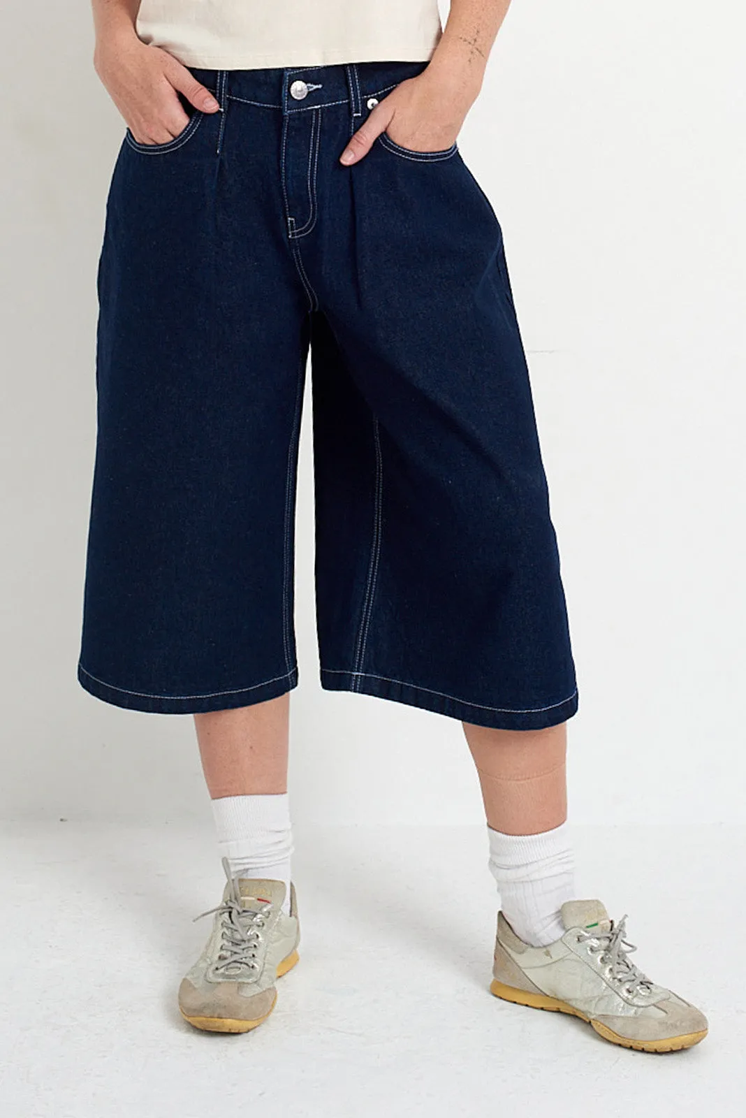 Indigo Rinse Release Jorts