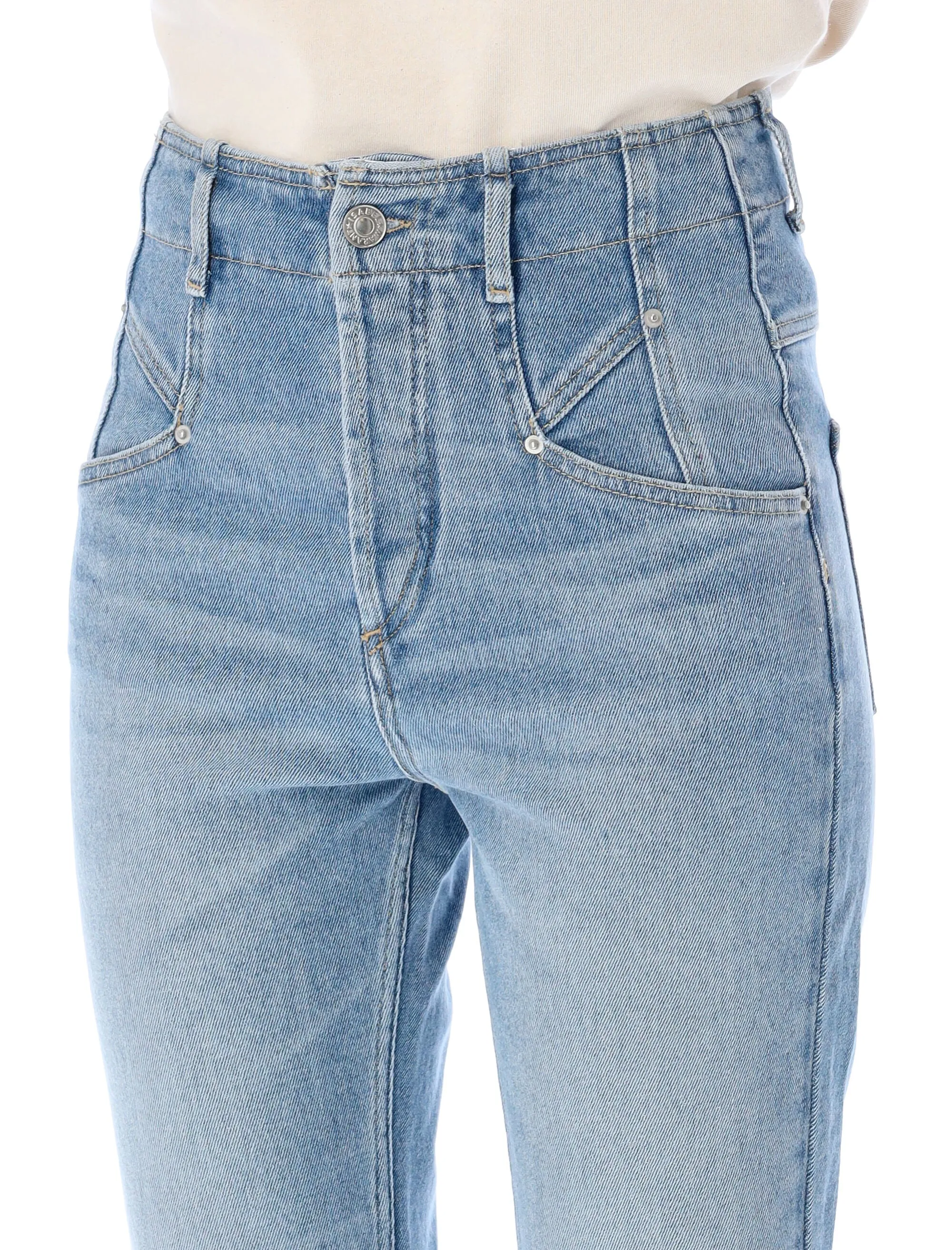 Isabel Marant Niliane High Waist Cropped Jeans