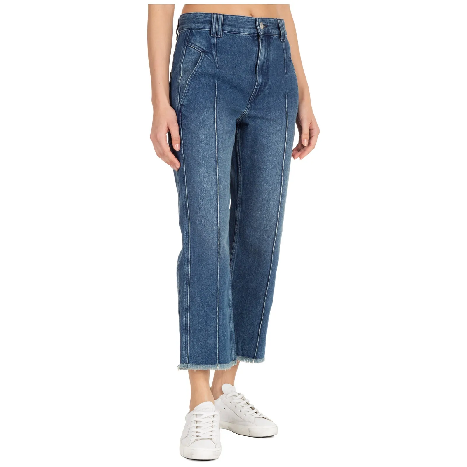Isabel Marant Étoile Flared Leg Cropped Jeans