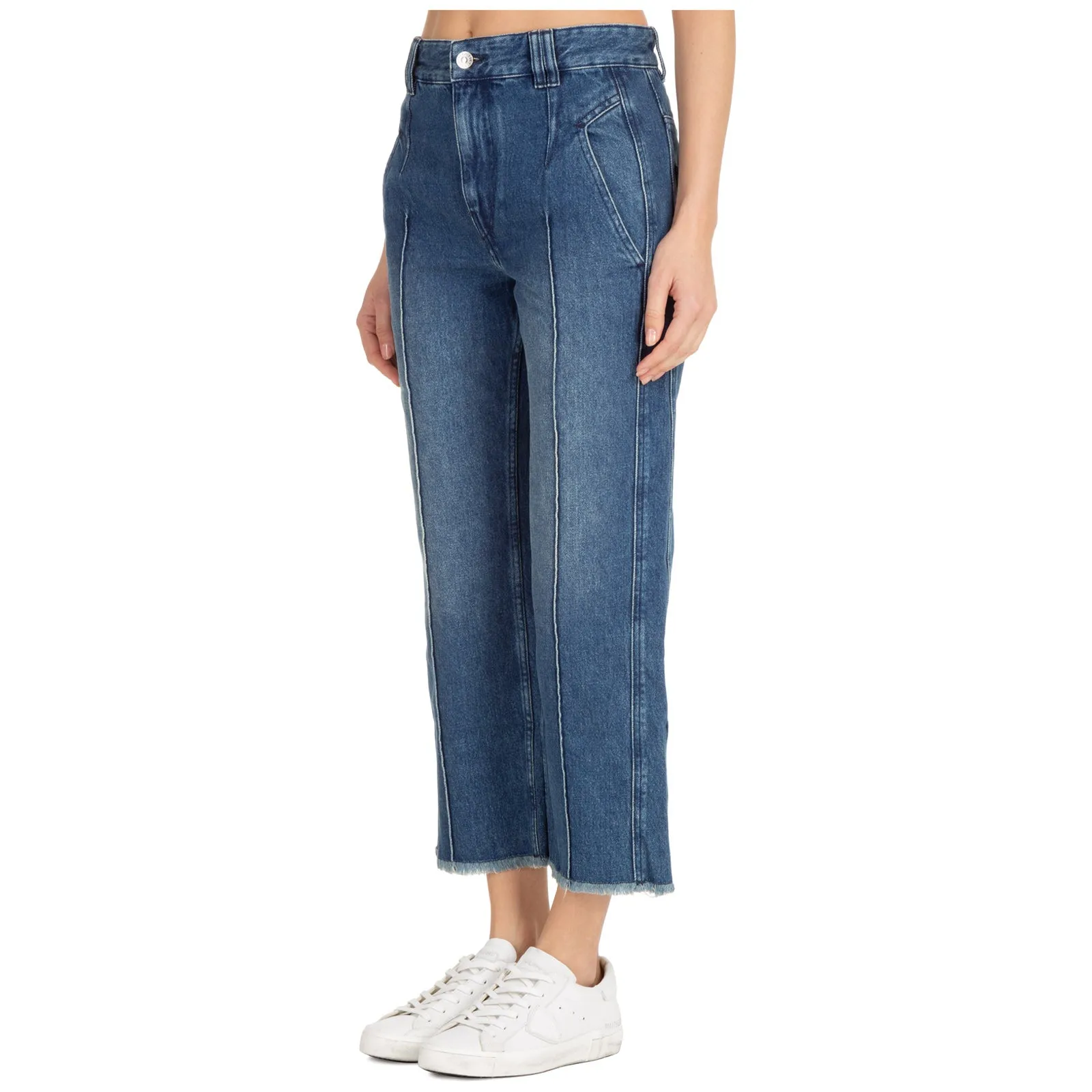 Isabel Marant Étoile Flared Leg Cropped Jeans