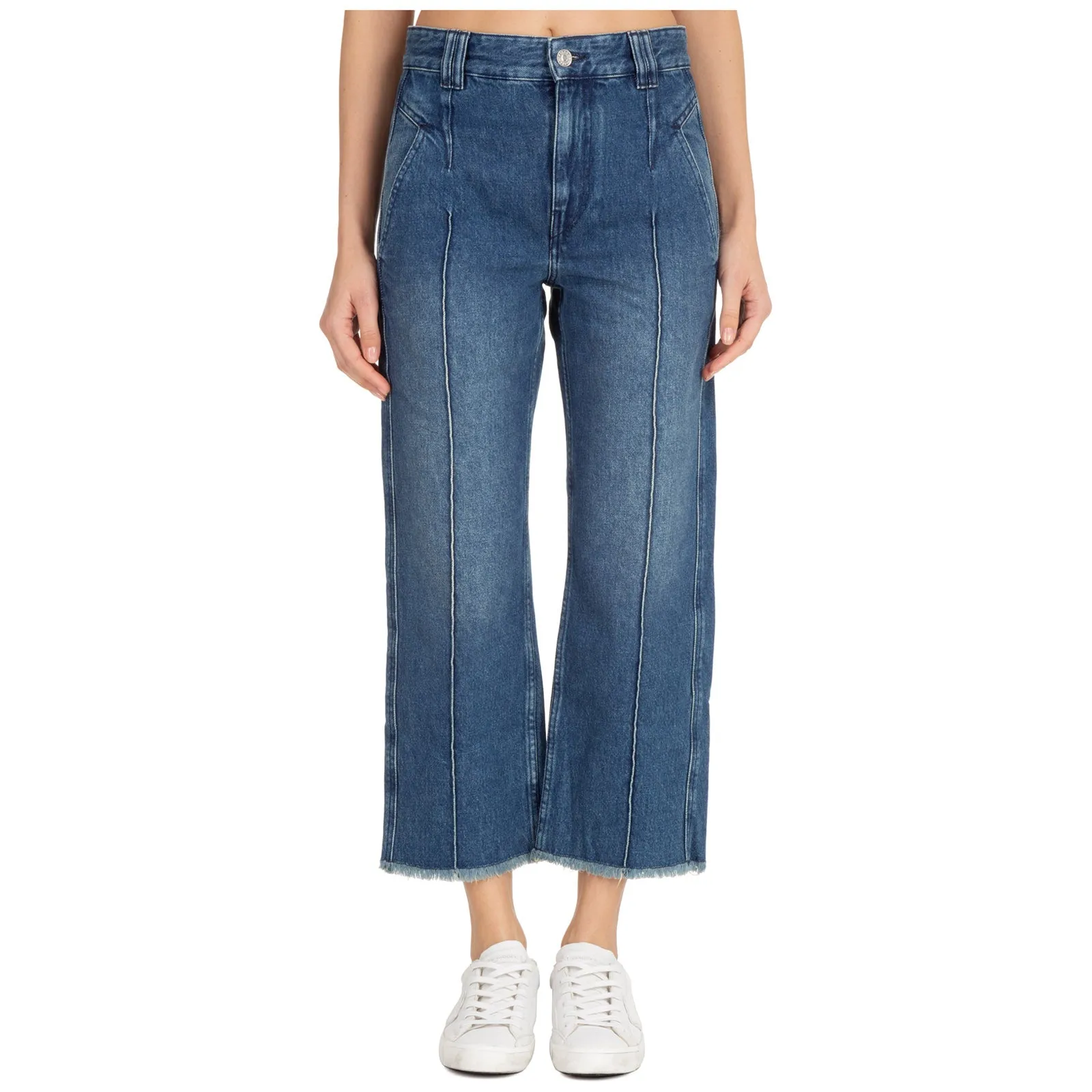 Isabel Marant Étoile Flared Leg Cropped Jeans