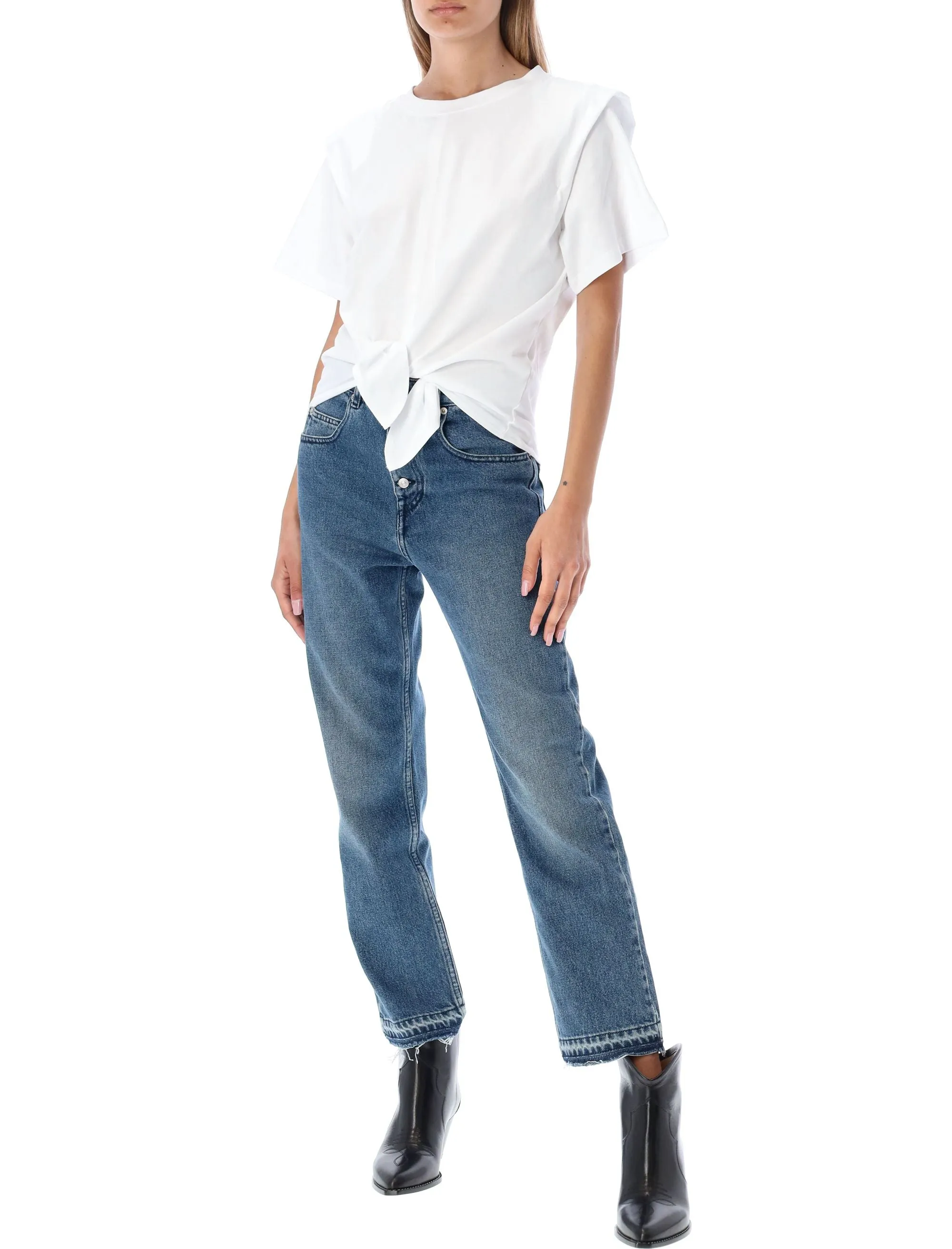 Isabel Marant Étoile High-Rise Cropped Jeans