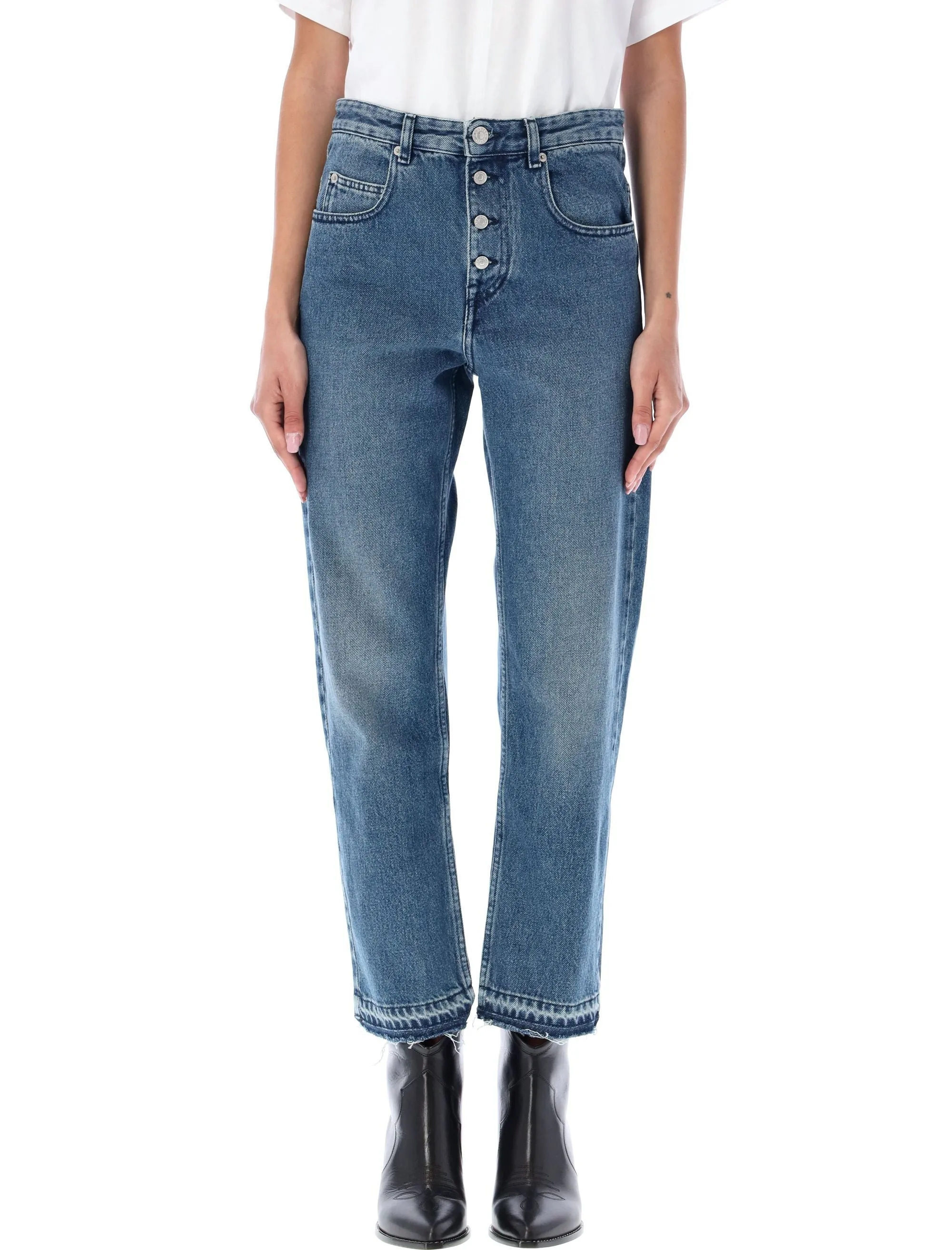 Isabel Marant Étoile High-Rise Cropped Jeans