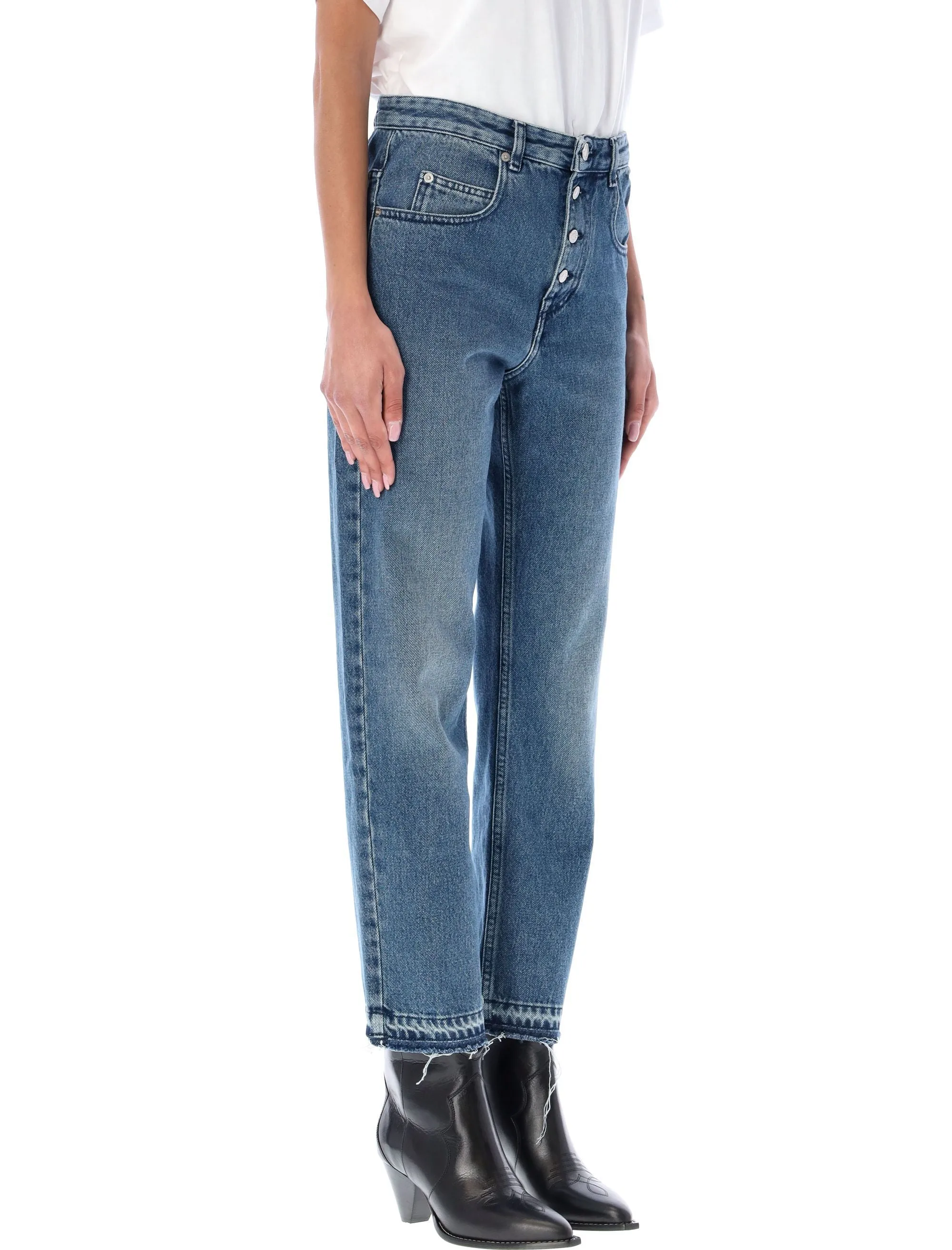 Isabel Marant Étoile High-Rise Cropped Jeans