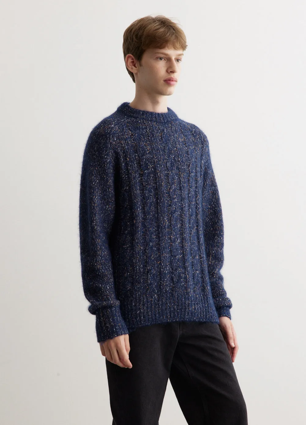 Ivar Cotton Alpaca Cable Sweater