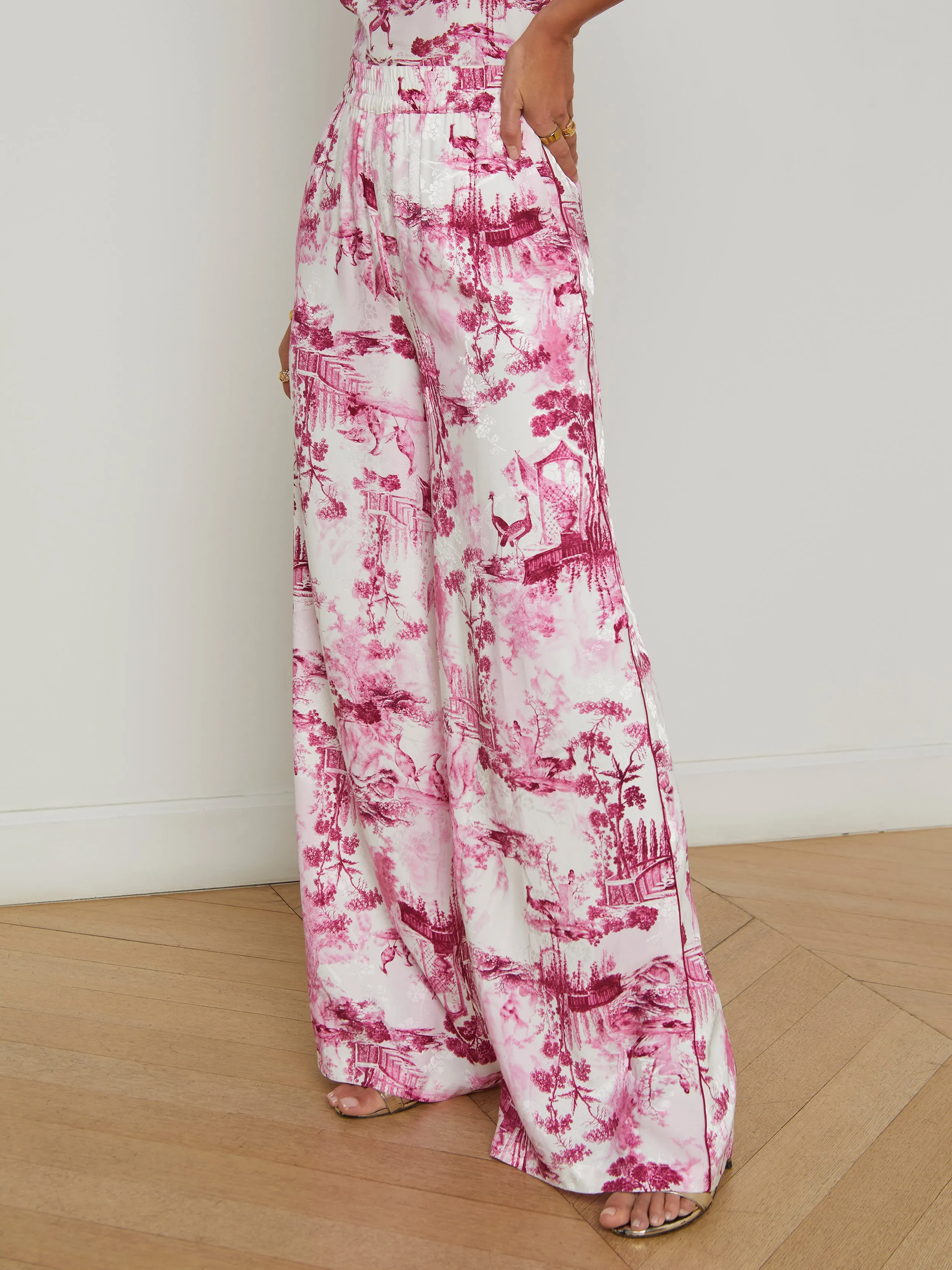 Ivy Satin Wide-Leg Pant
