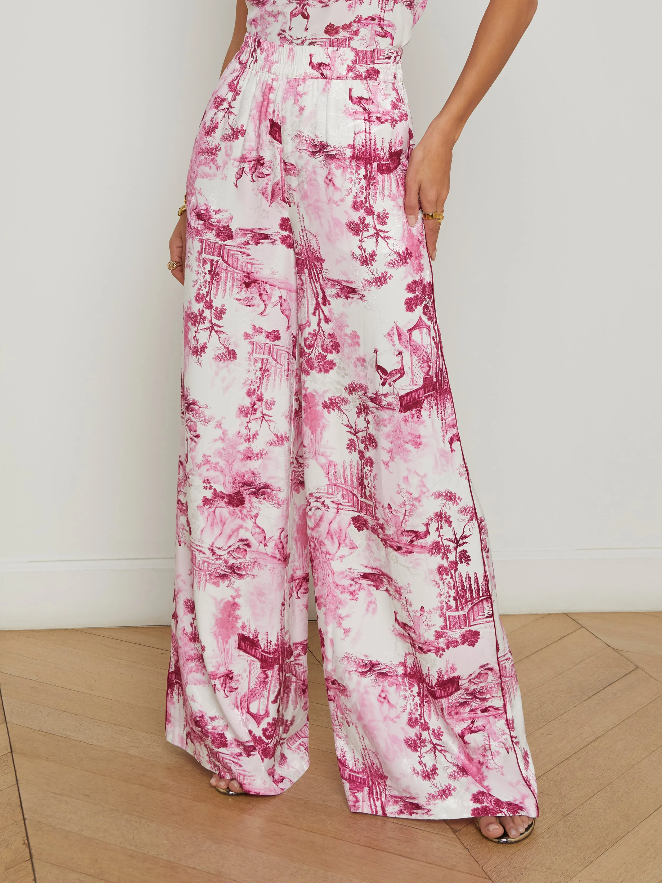 Ivy Satin Wide-Leg Pant