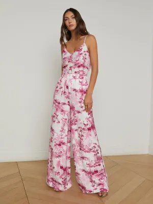 Ivy Satin Wide-Leg Pant