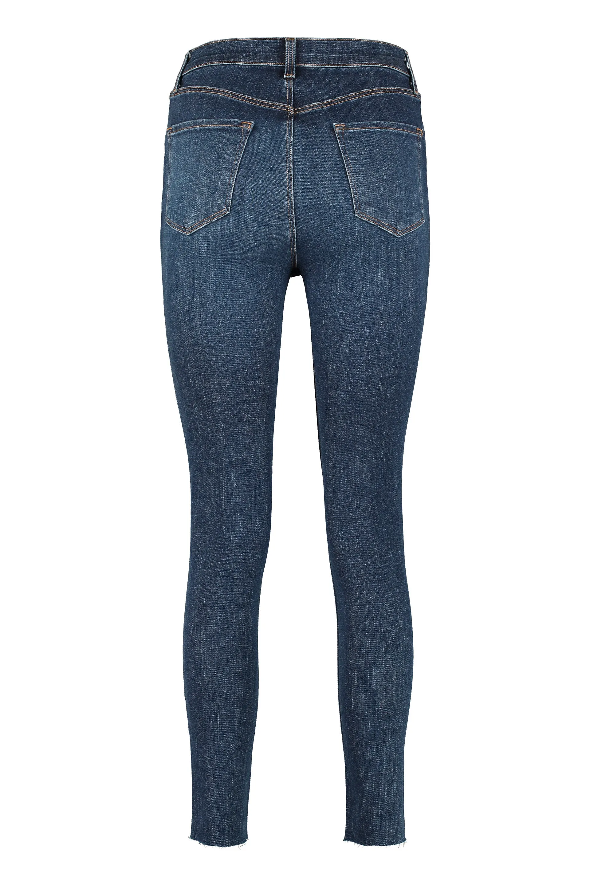 J Brand Leenah Distressed High-Rise Skinny Jeans