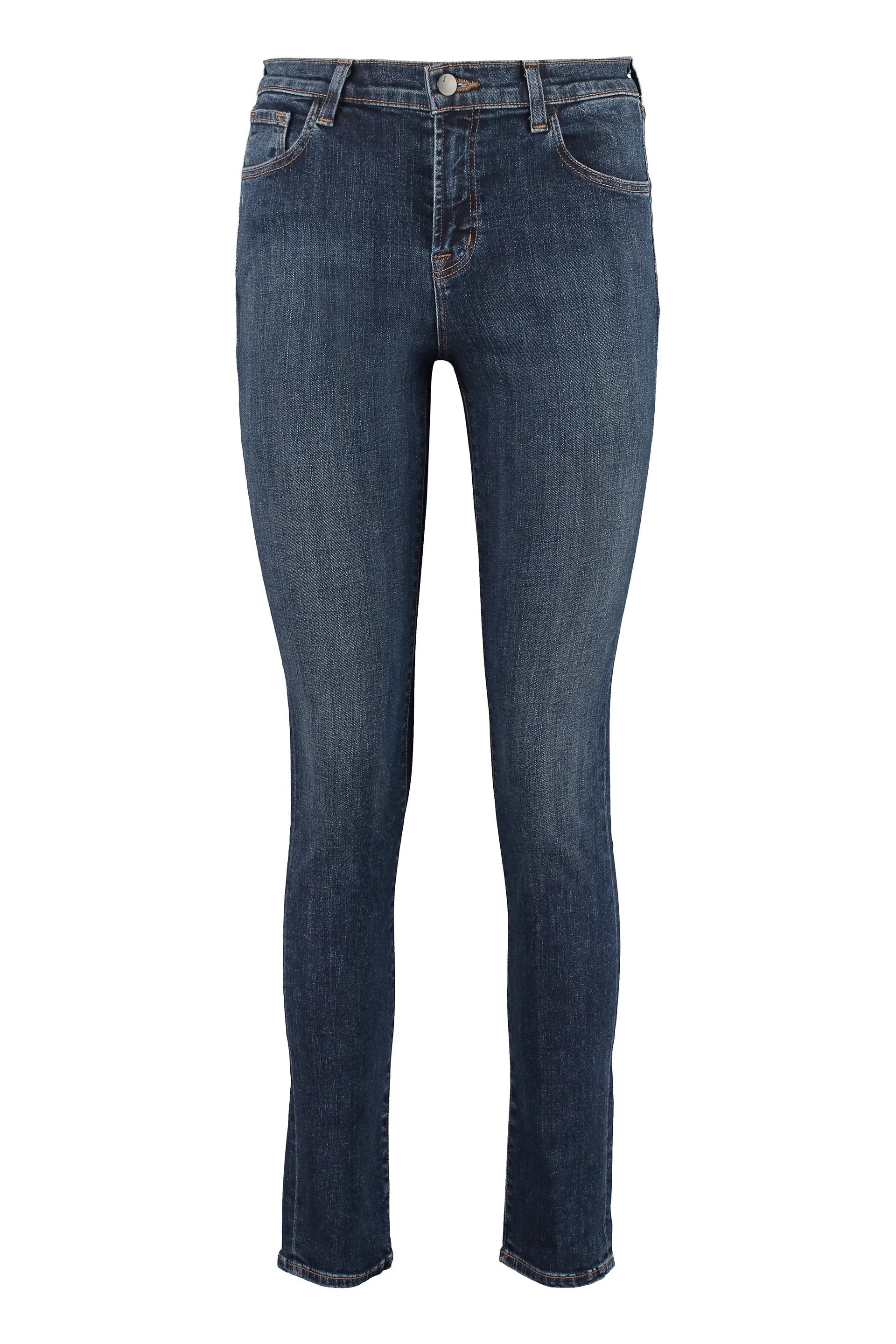 J Brand Mid-Rise Skinny Fit Jeans