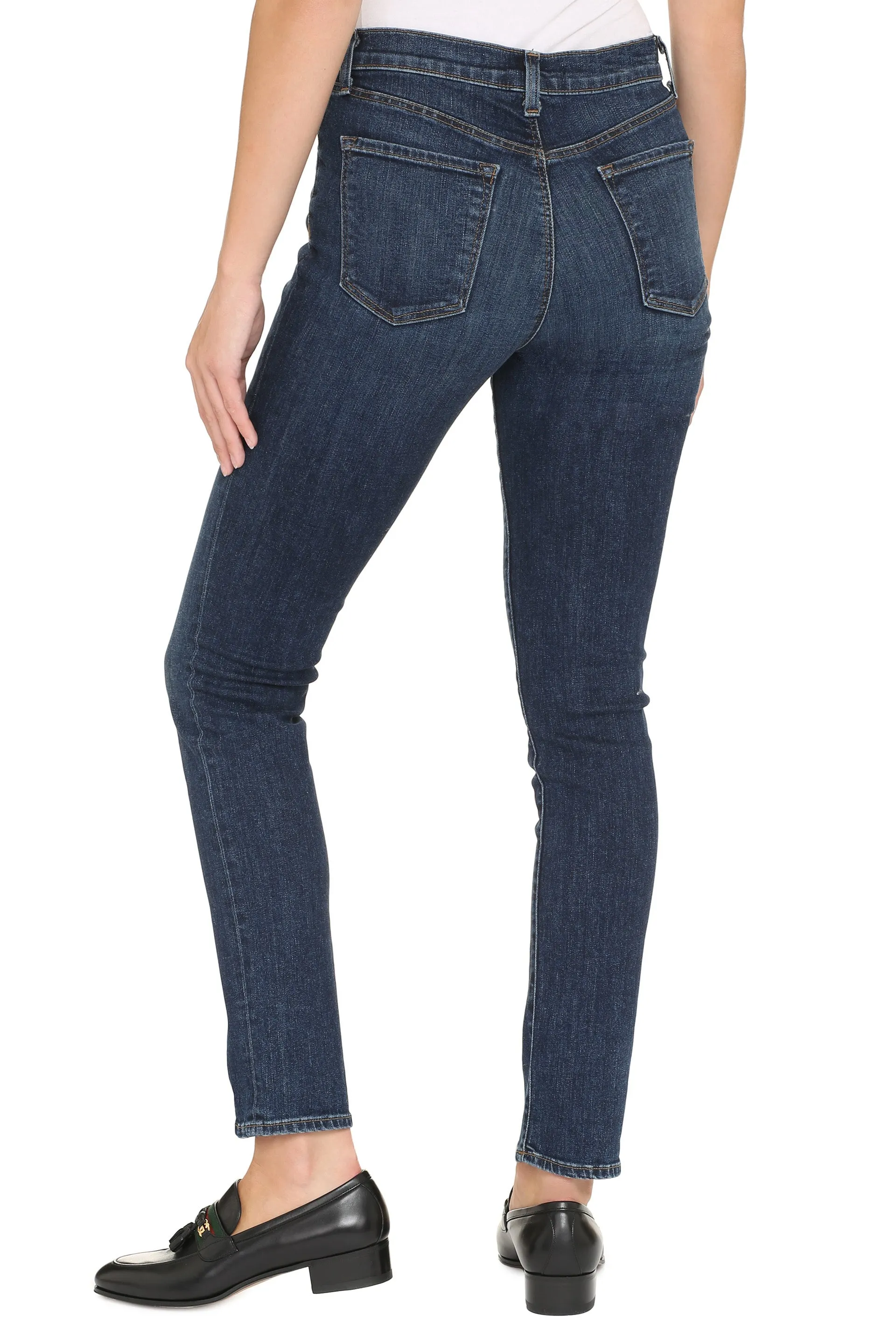 J Brand Mid-Rise Skinny Fit Jeans