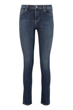 J Brand Mid-Rise Skinny Fit Jeans