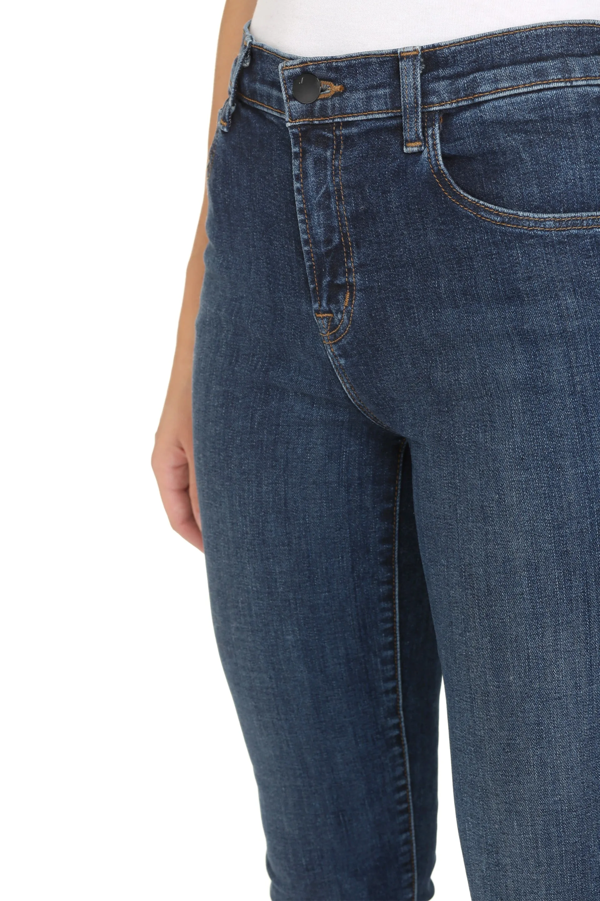 J Brand Mid-Rise Skinny Fit Jeans