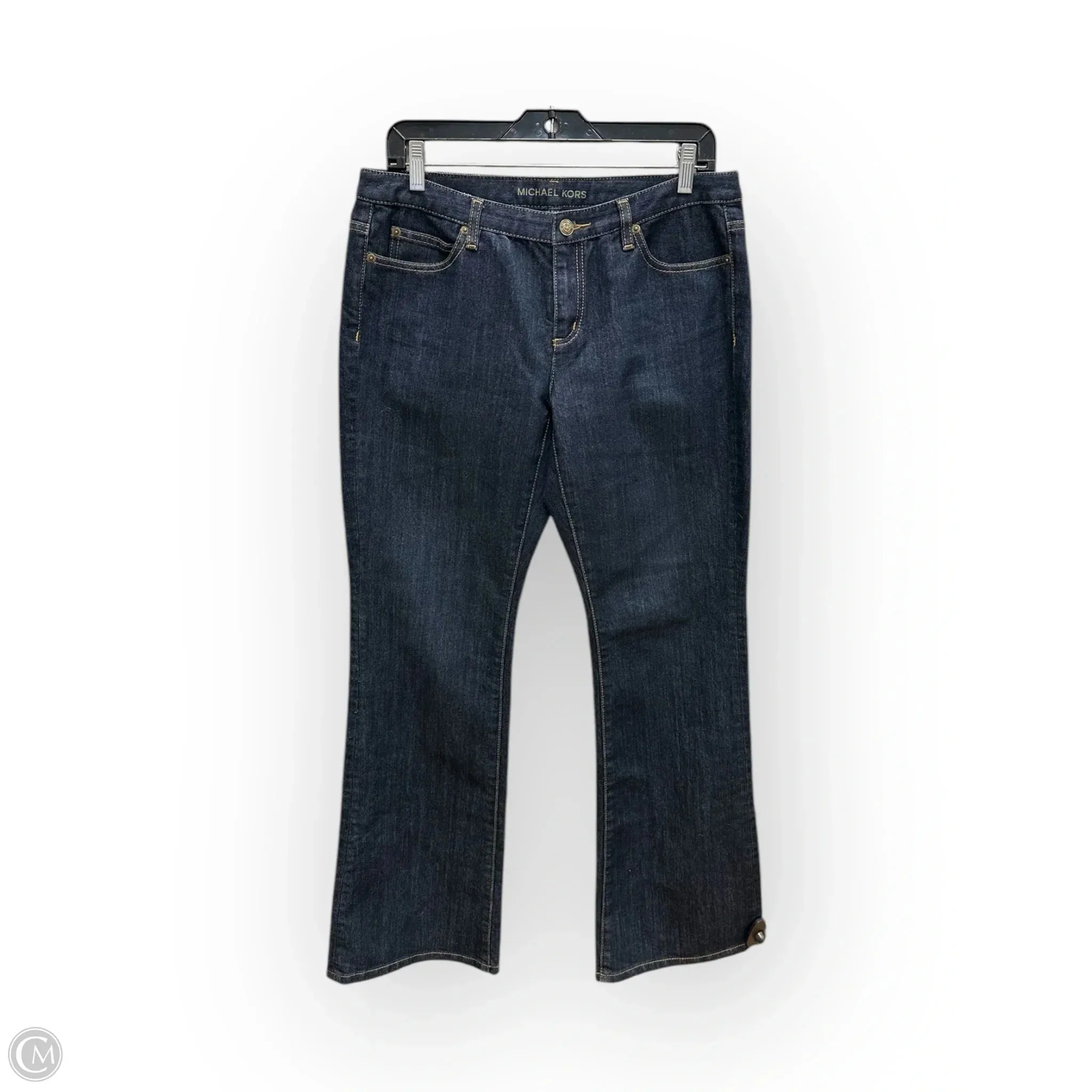 Jeans Boot Cut By Michael By Michael Kors In Blue Denim, Size: 8
