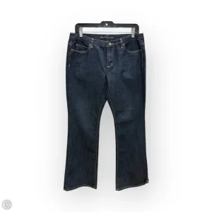 Jeans Boot Cut By Michael By Michael Kors In Blue Denim, Size: 8