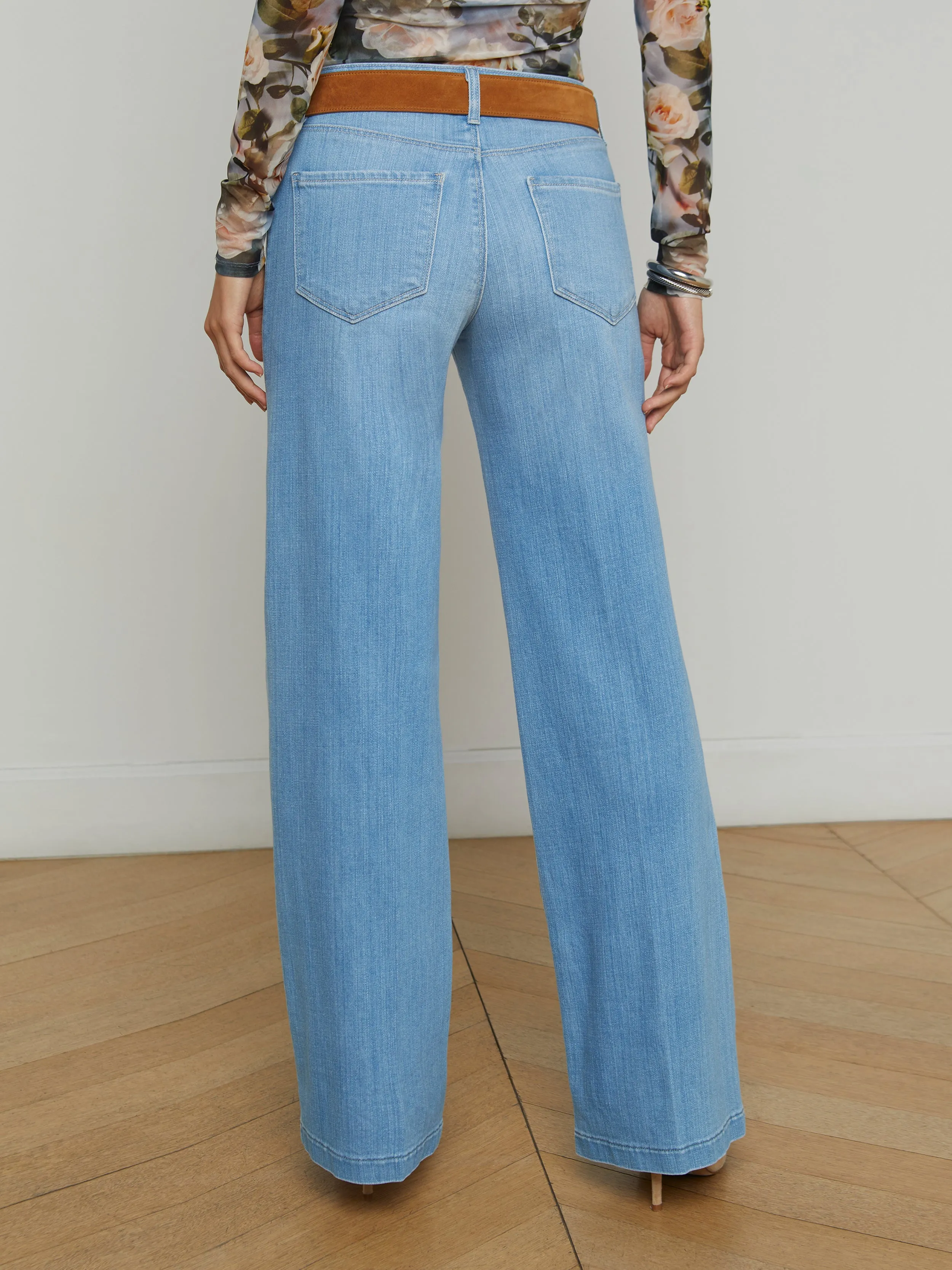 Joanne Low-Rise Wide-Leg Jean