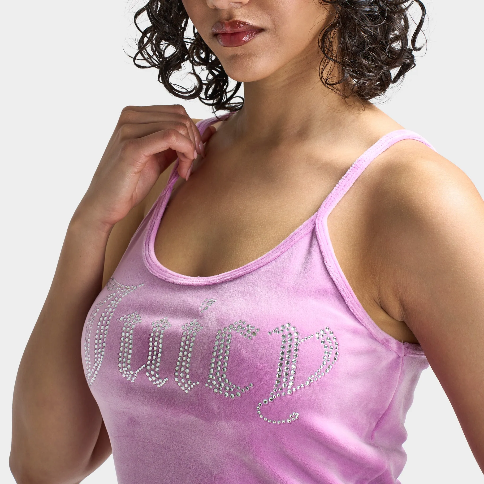 Juicy Couture Women's Fitted Cropped Tank / Violet Tulle
