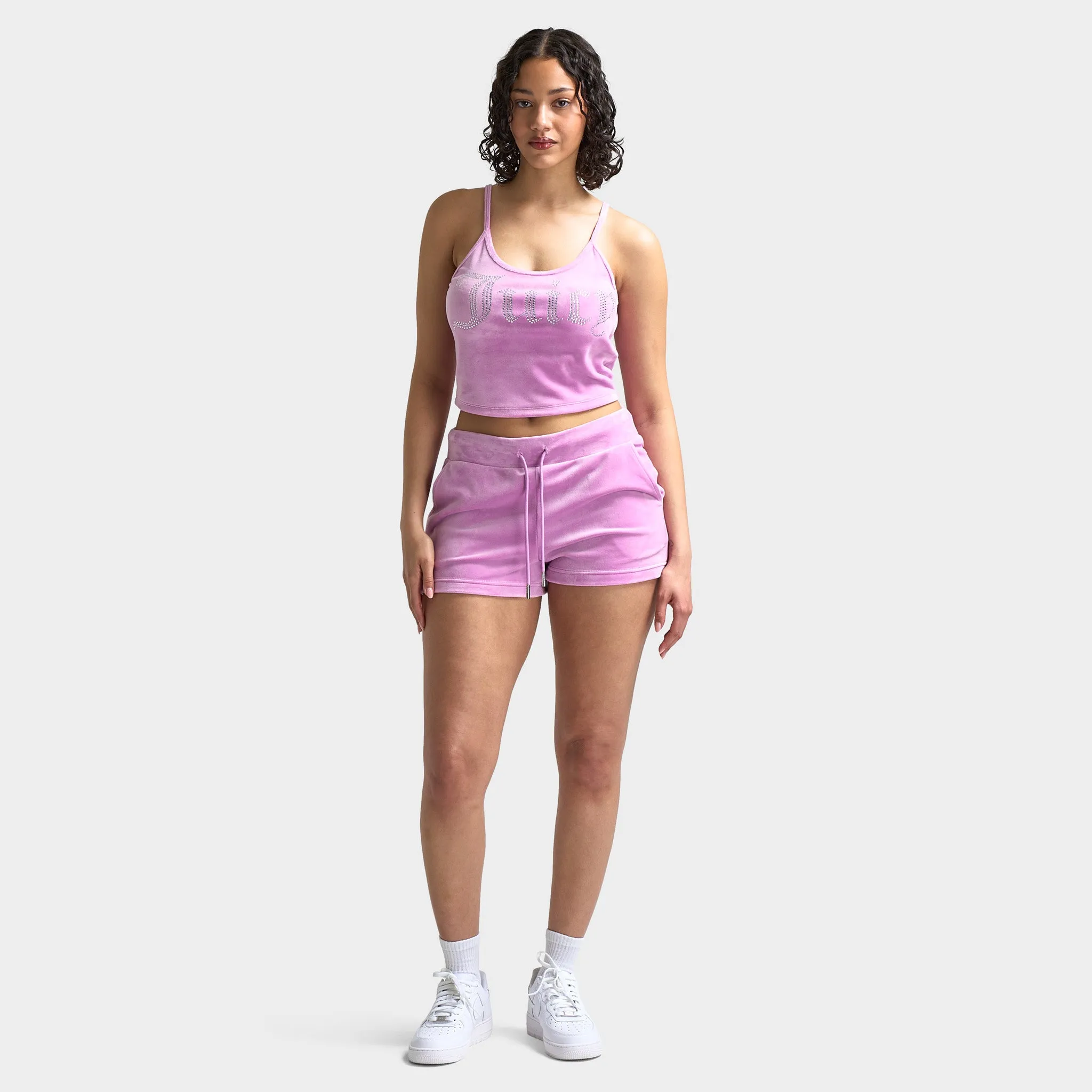 Juicy Couture Women's Fitted Cropped Tank / Violet Tulle