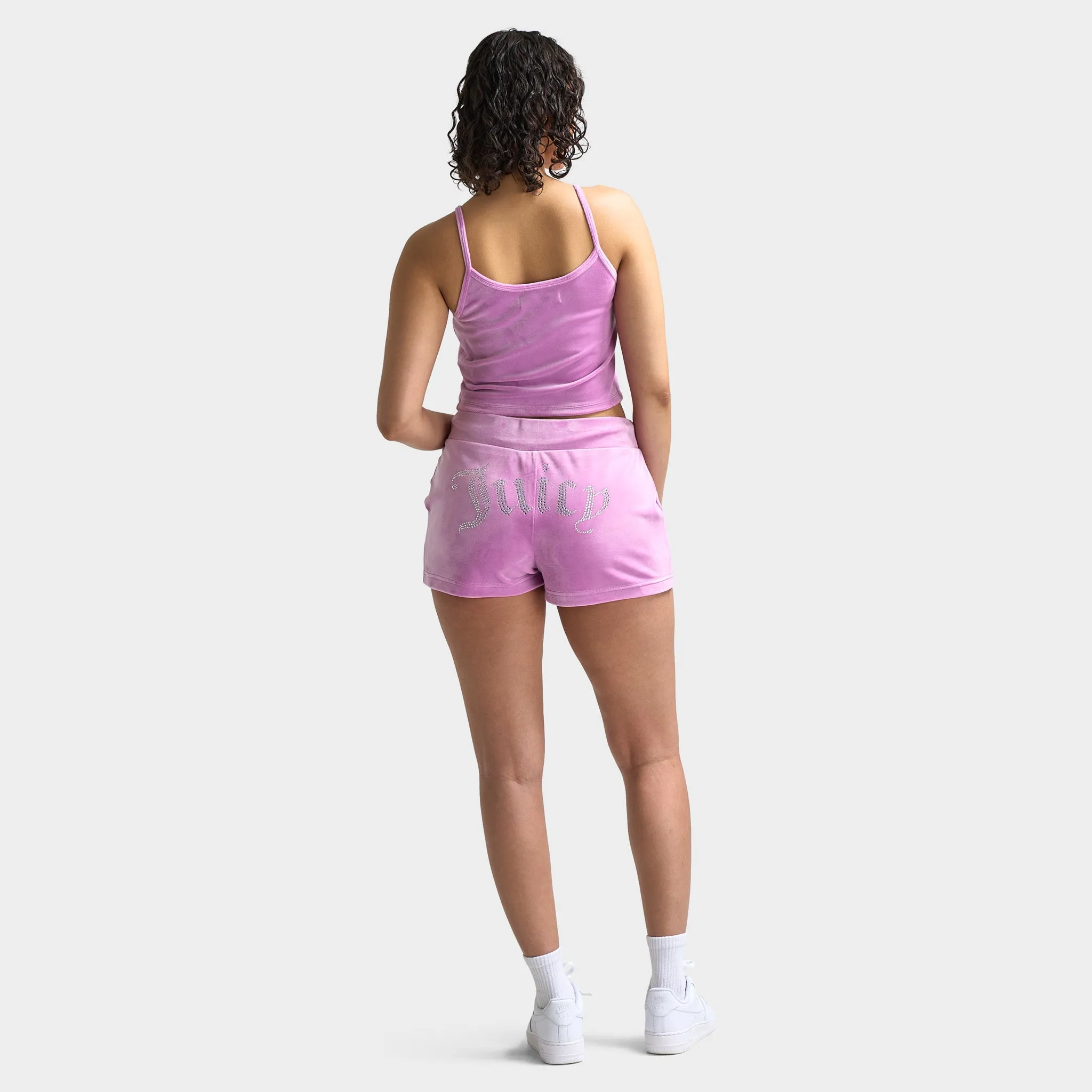 Juicy Couture Women's Fitted Cropped Tank / Violet Tulle
