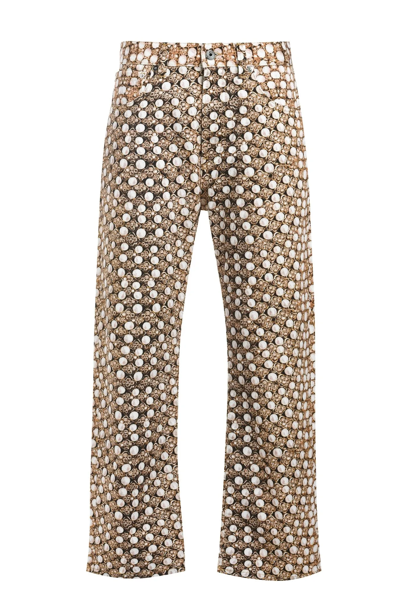 Just Cavalli Allover Jewel Print High Waisted Jeans