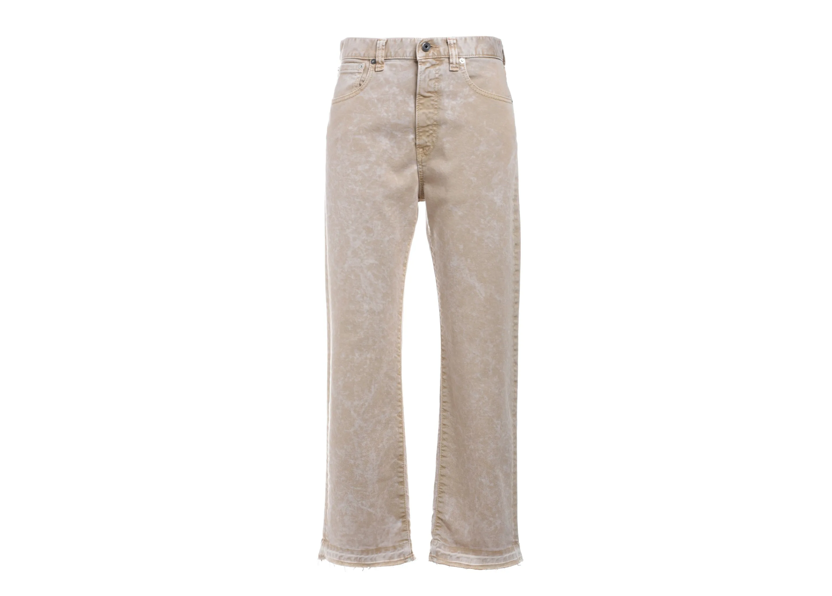 Just Cavalli Logo Patch Straight Leg Cropped Jeans