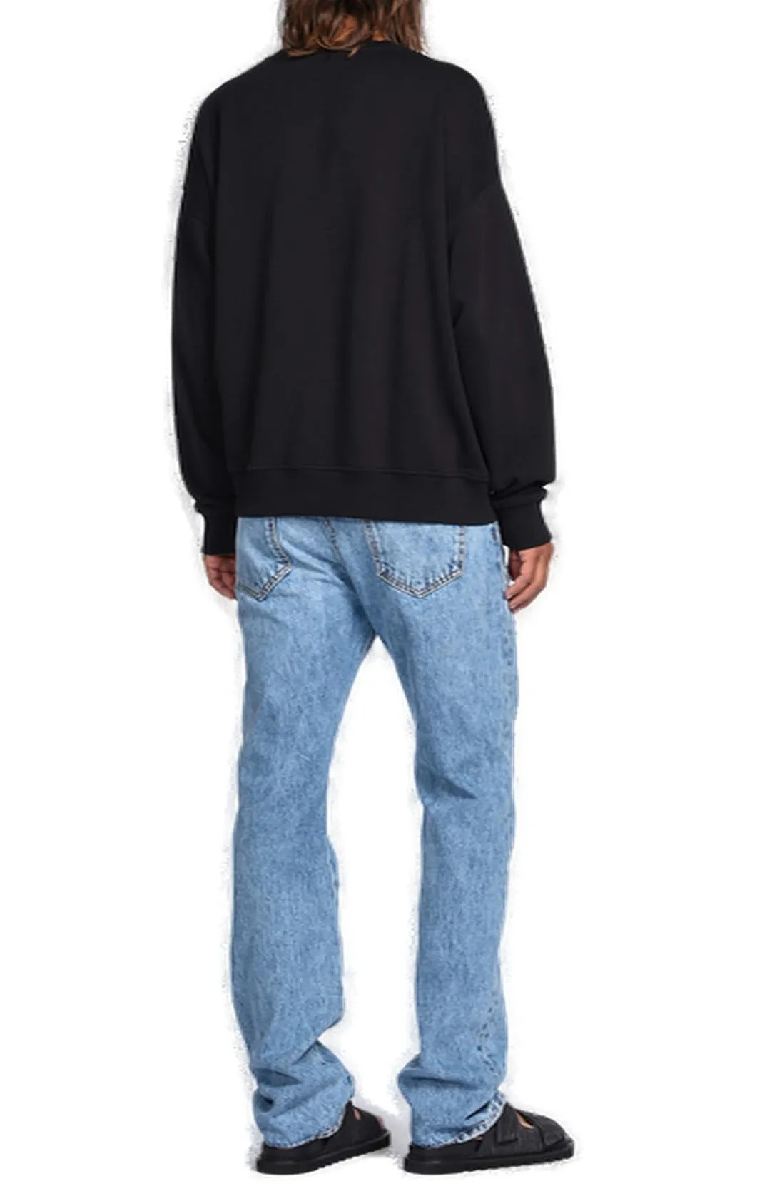 Just Cavalli Marble Wash Straight Leg Jeans