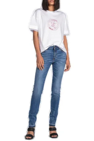 Just Cavalli Mid-Rise Slim Fit Jeans