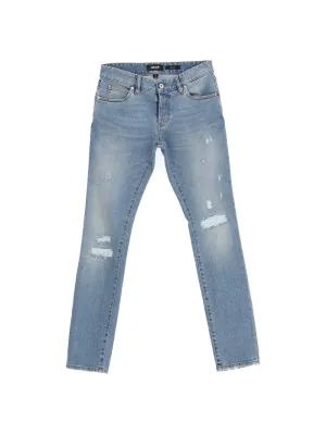 Just Cavalli Ripped Low-Rise Skinny Jeans