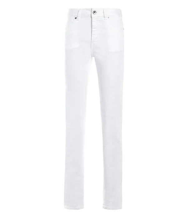 Just Cavalli Snake Embroidered High Waist Slim Fit Jeans