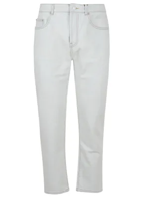Kenzo Logo Embroidered Straight Leg Jeans