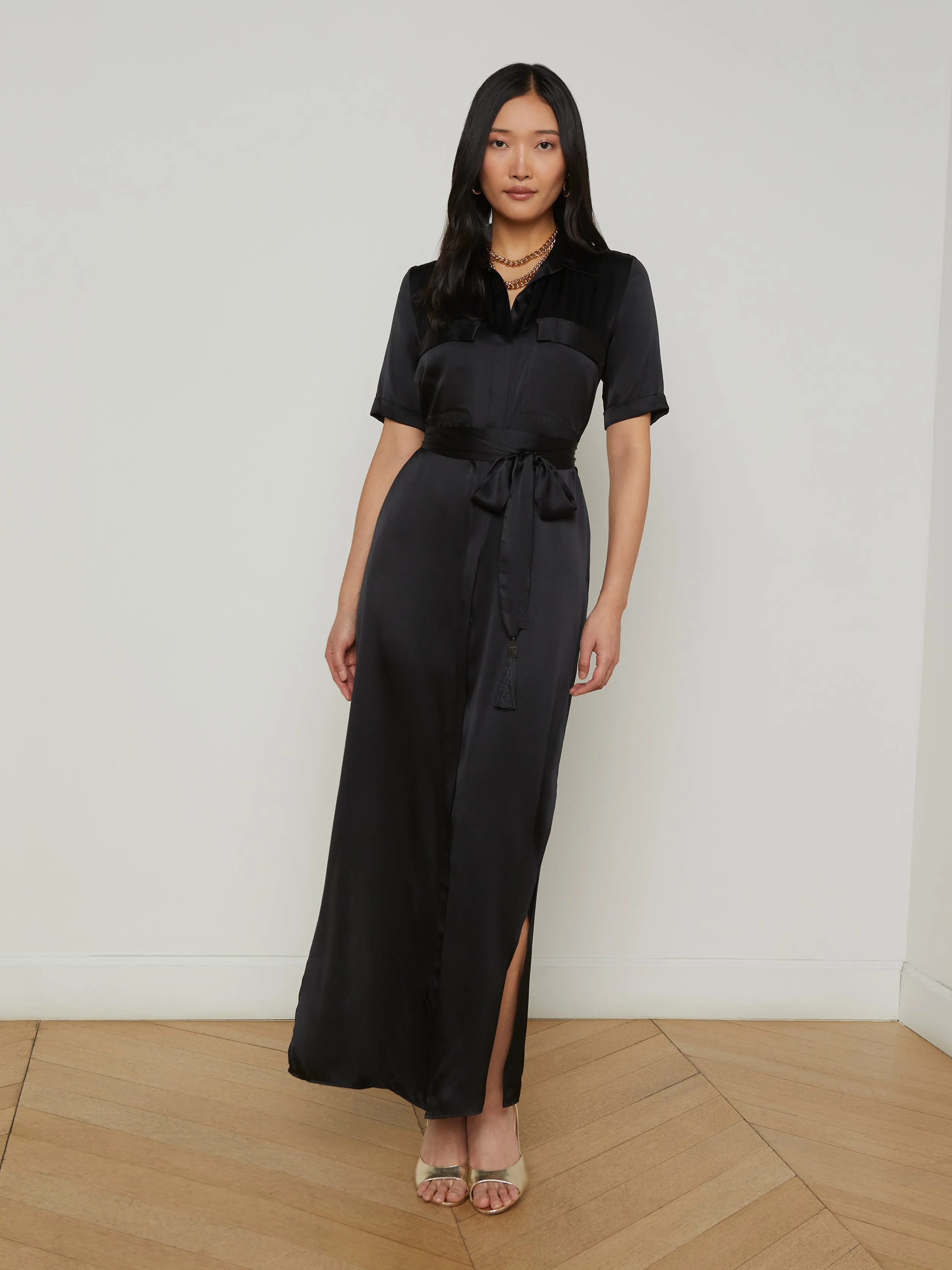 Klement Silk Shirt Dress