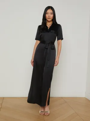 Klement Silk Shirt Dress