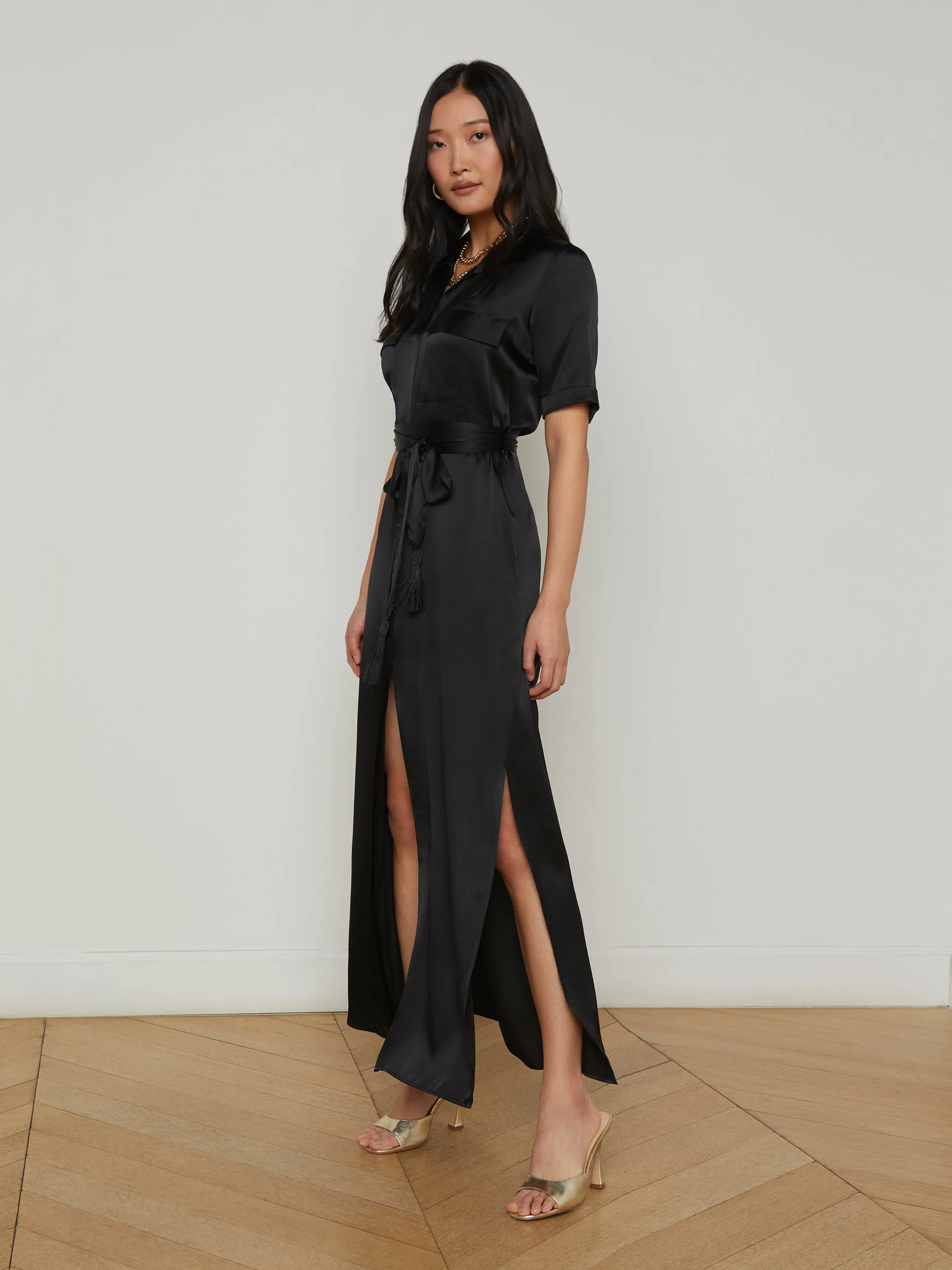 Klement Silk Shirt Dress