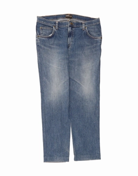 LEE Mens Brooklyn Straight Jeans W36 L27 Blue Cotton