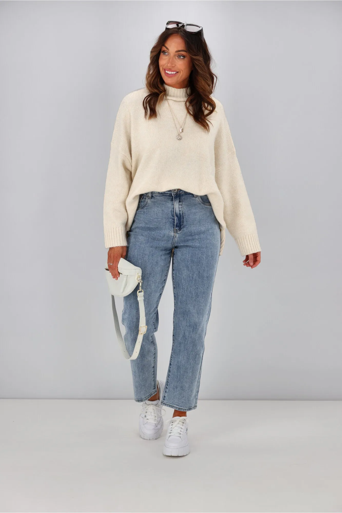 Little White Lie Ally Straight Jean Denim