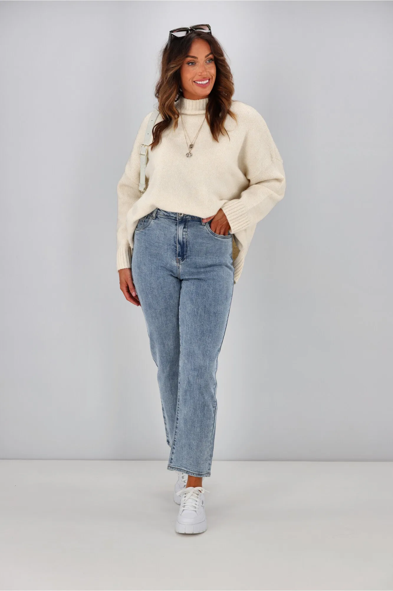 Little White Lie Ally Straight Jean Denim