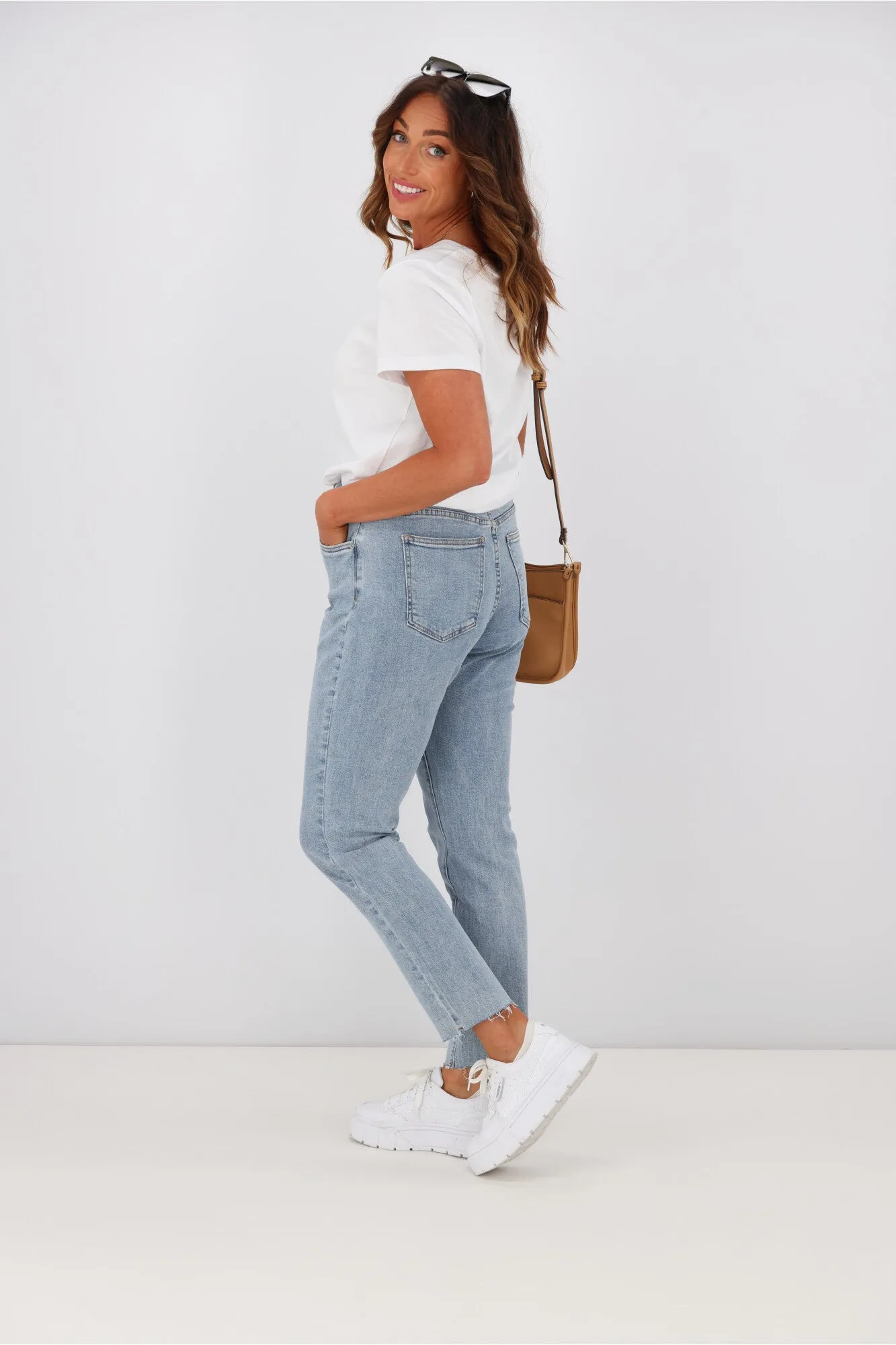 Little White Lie Billy Boyfriend Jean Light Blue